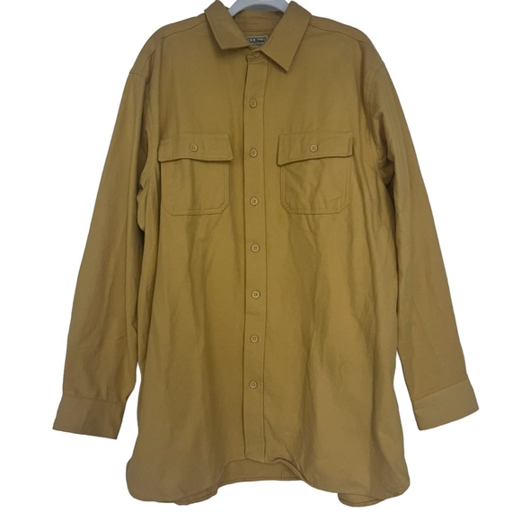 L.L. Bean 100% Cotton Flannel Shirt Size XL Tall Long‎ Sleeves Medium Weight - Picture 1 of 8